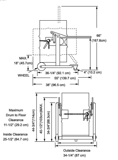 Mobile Drum Carrier/Dispenser HD80a Series