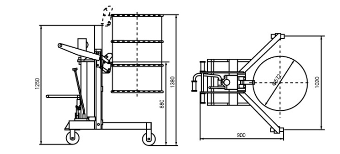 Hydraulic Drum Loaded/ Unloader DTF450 Series