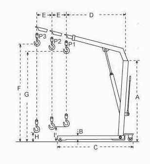 Foldable Shop Crane SC Series