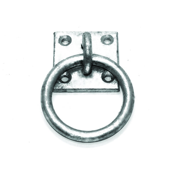 Galvanised Binnacle Rings (Ring On Plate)