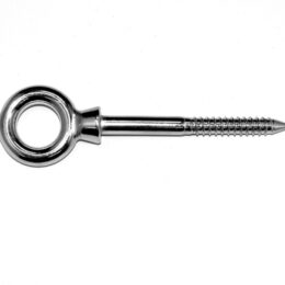 Stainless Steel Eye Bolts c/w Wood Screw