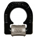 Weld On Ring - LASHING Single Base Anchor Point - Supplied with Spring
