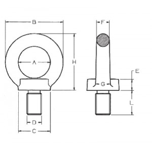 Standard Eyebolts 8.8 Grade Standard Eyebolts 8.8 Grade