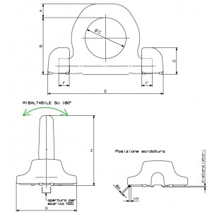 Weld On Ring - LIFTING Double Base Weld On Ring - LIFTING Double Base