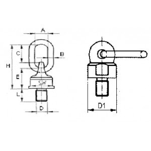 Rotating Eyebolt With Ring
