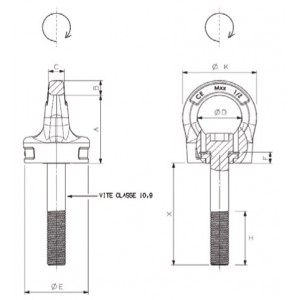 Rotating Eyebolt H.Q.E.