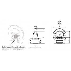 Rotating Female Eyebolt H.Q.E