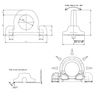 Lashing Ring Weld-on Type Double Base