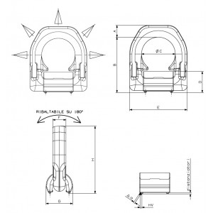 Lashing Ring Weld-on Type Single Base