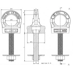 Rotating Restraining Device With Screw ( PPE ) EN 795 Rotating Restraining Device With Screw ( PPE ) EN 795