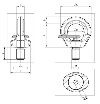 Rotating Eyebolt Ht