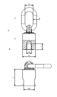 Rotating Eyebolt Weld-on Type With Ring